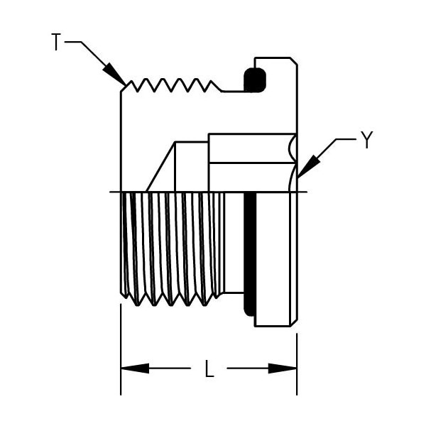 DIN Plug - Male Metric British Standard Pipe Parallel